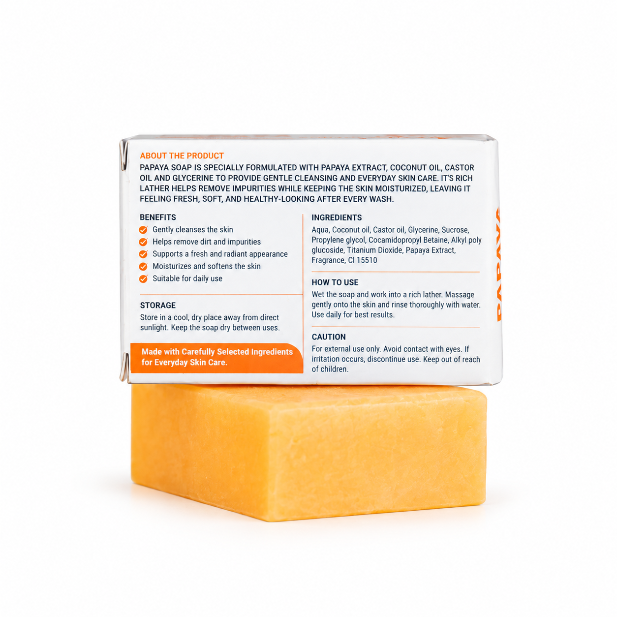 Vairaa Papaya Soap - Image 3